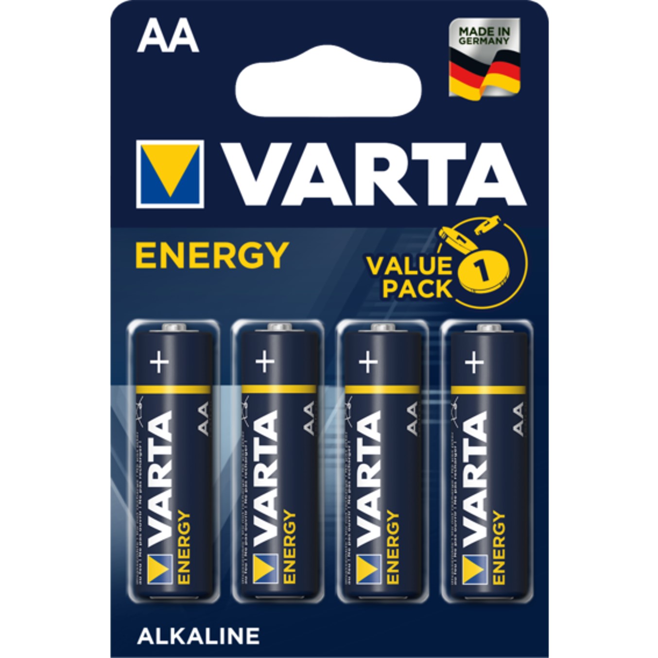 Blister pilas varta alcalinas energy lr6 aa -  4 pilas