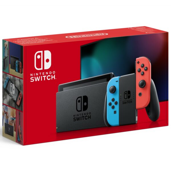 Consola nintendo switch mando color azul neon - rojo neon v2 (2019)