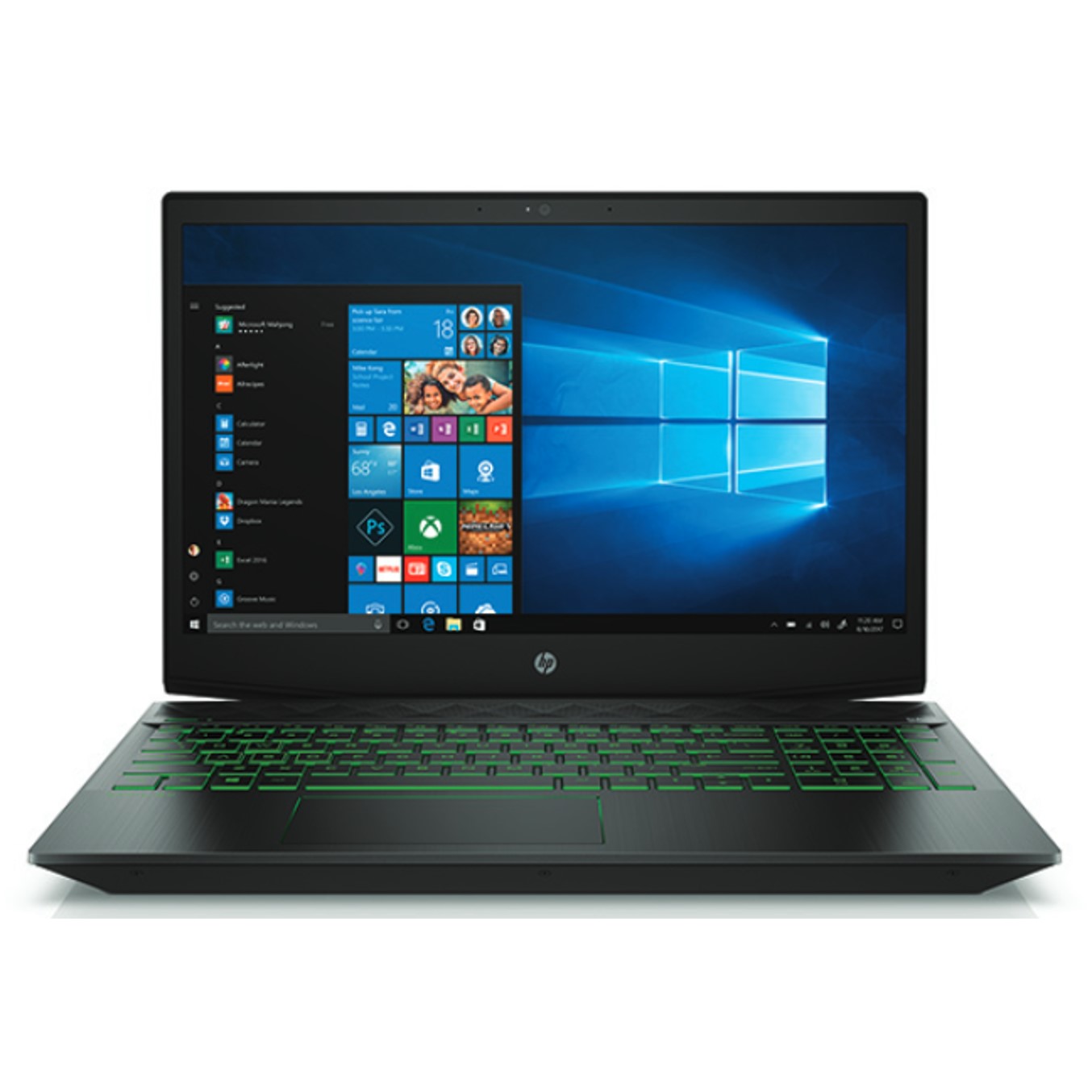 Portatil hp gaming 15 - cx0005ns i7 - 8750h 15.6pulgadas 8gb - ssd256gb - gf gtx 1050 4gb -  wifi - bt - w10 -  negro