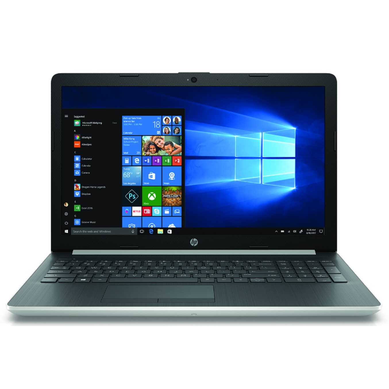 Portatil hp 15 - da1050ns i5 - 8265u 15.6pulgadas 8gb - 1tb - nvidia gf mx110 2gb -  wifi - bt - w10 -  plata natural