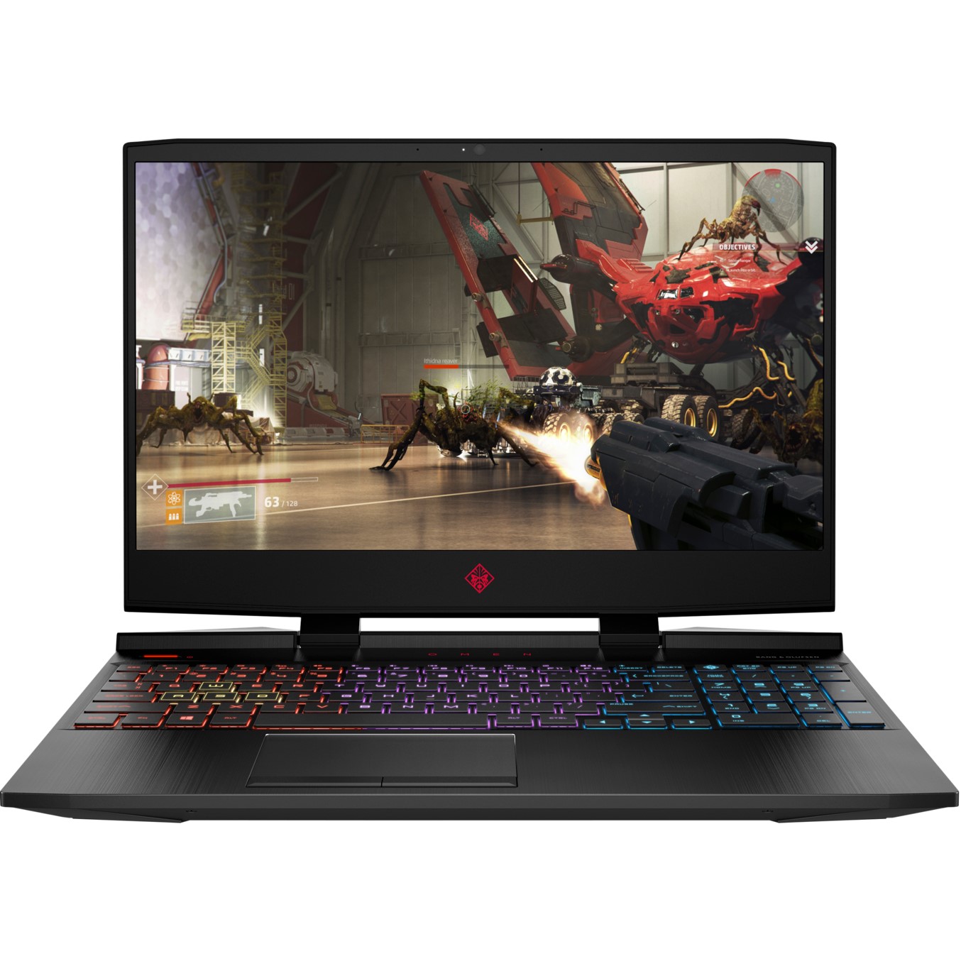 Portatil hp omen 15 - dc0025ns i7 - 8750h 15.6pulgadas 8gb - 1tb - ssd256gb - gf gtx 1050 ti -  wifi - bt - freedos