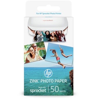 Papel hp fotografico zink adhesivo - 5x7.6cm - 50 hojas