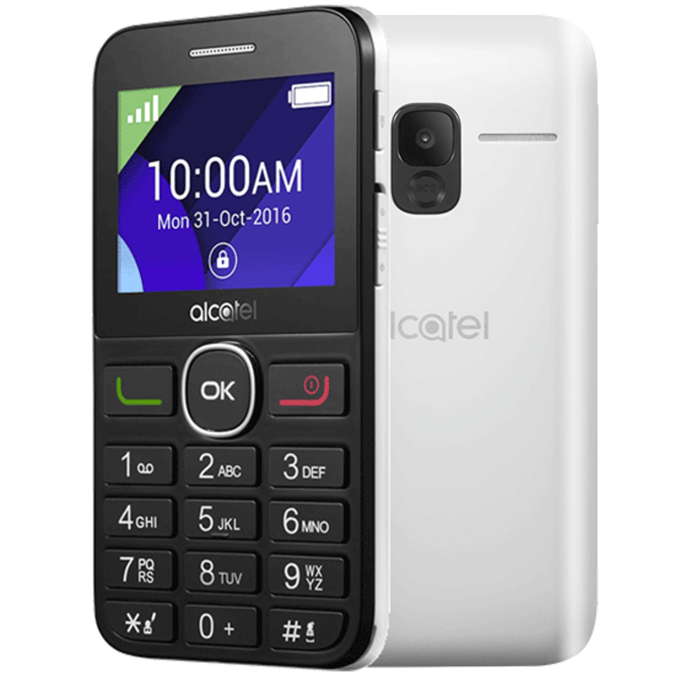 Telefono movil alcatel 2008 blanco - 2.4pulgadas - 16mb rom - 8mb ram - single sim