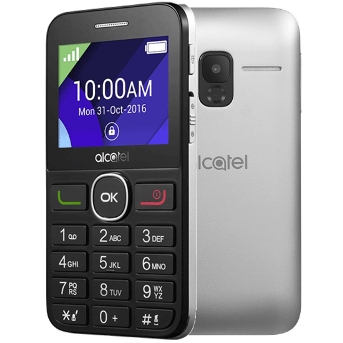 Telefono movil alcatel 2008 plata - 2.4pulgadas - 16mb rom - 8mb ram - single sim