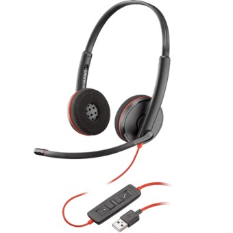 Auricular plantronics blackwire c3220 usb - binaural - stereo