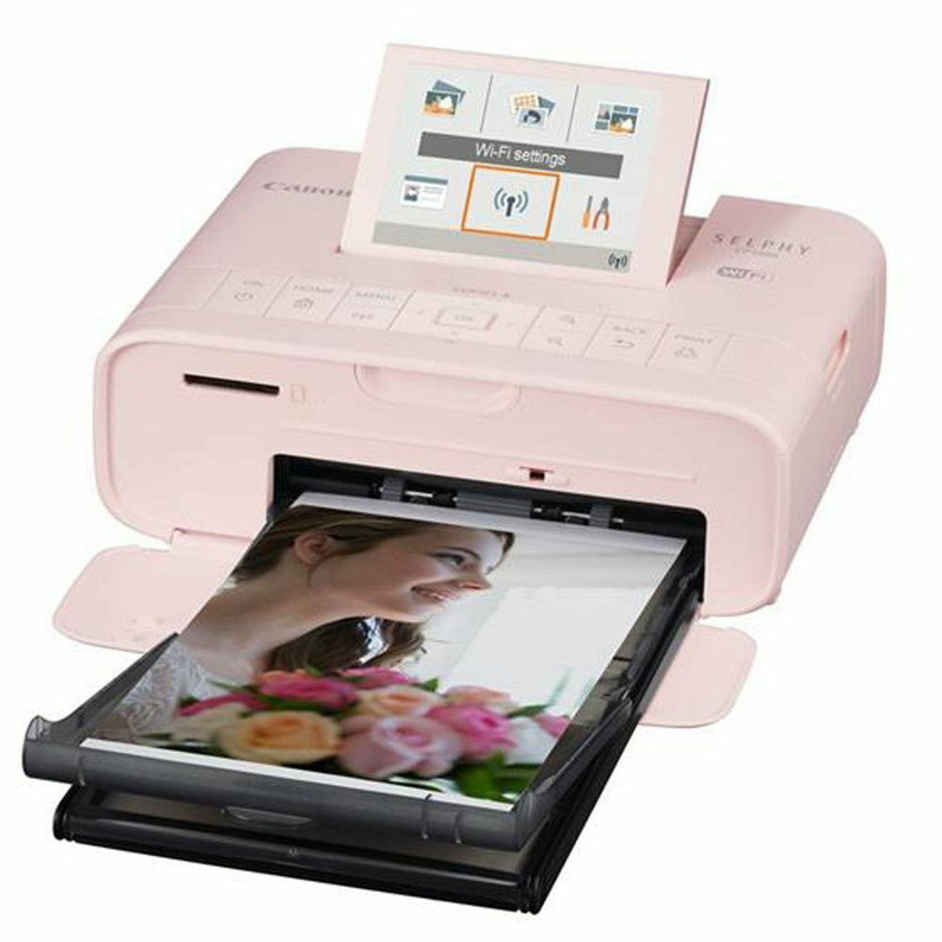 Impresora canon cp1300 sublimacion color photo selphy 300x300ppp -  wifi -  usb -  rosa