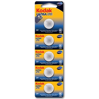 Blister pilas kodak boton litio ultra 2016 perforado -  5 pilas