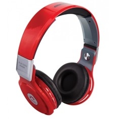 Auriculares  reproductor  mp3 woo ps400b -  bluetooth -  microfono -   fm - micro sd - manos libres -   rojo