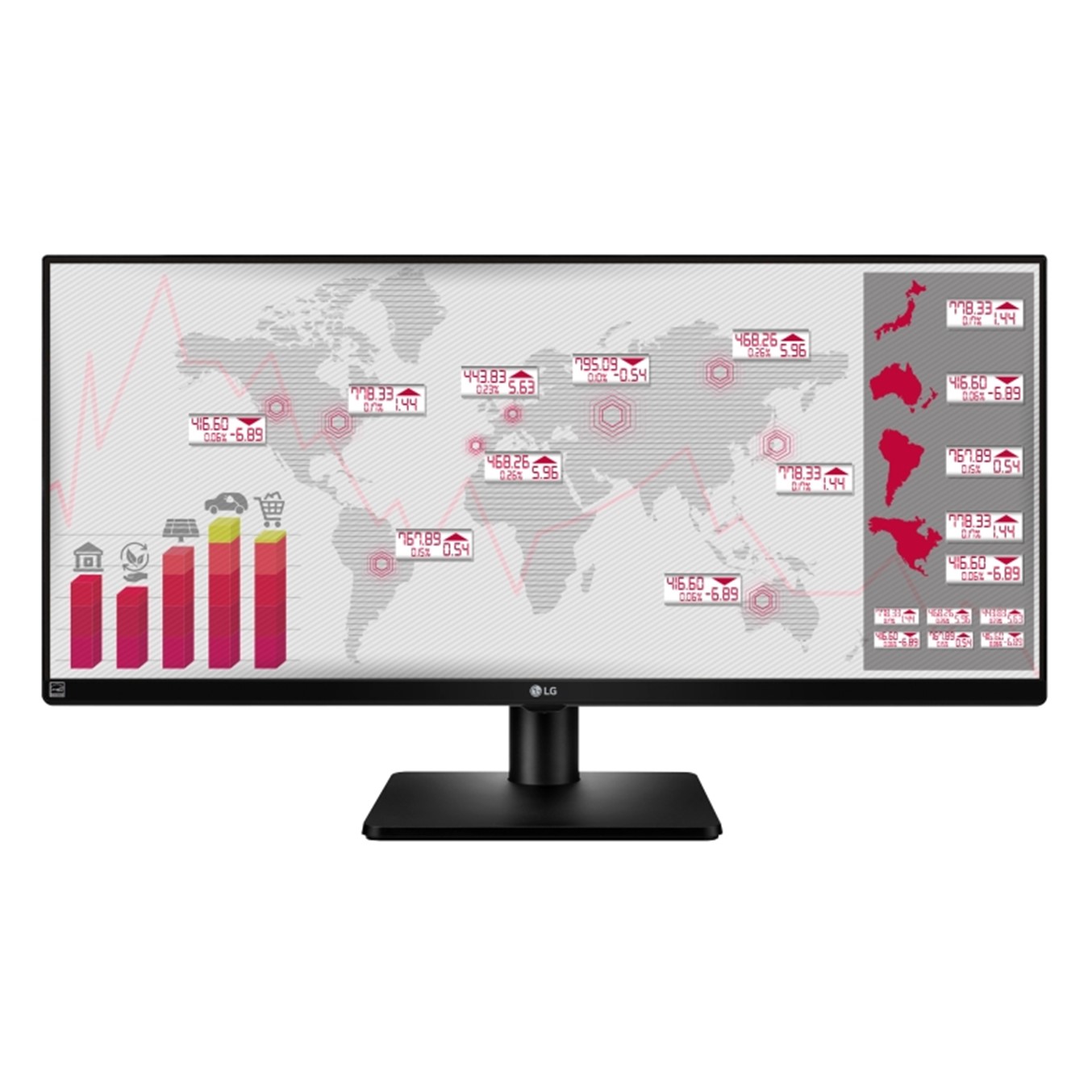 Monitor led ips lg 34pulgadas 21:9 34ub67 2560 x 1080 5ms  hdmi dvi - d altavoces