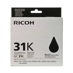 Cartucho gel ricoh 405688 gc - 31k -  gx e3300n -  gx 3350n - gx e2600 - gxe5550n - gxe 7700n -  negro