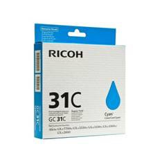 Cartucho gel ricoh 405689 cian gc - 31c -  gx e3300n -  gx 3350n - gx e2600 - gxe5550n - gxe 7700n -  cian