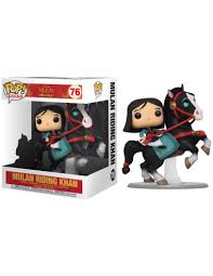 Funko pop disney mulan mulan montando khan