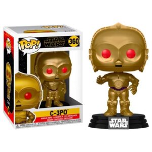 Funko pop star wars c - 3po ojos rojos brillantes