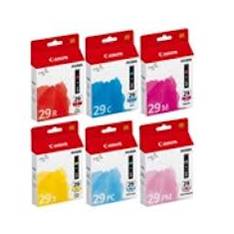 Multipack cartucho tinta canon pgi - 29 cian - magenta - amarillo - photo cian - photo magenta - rojo