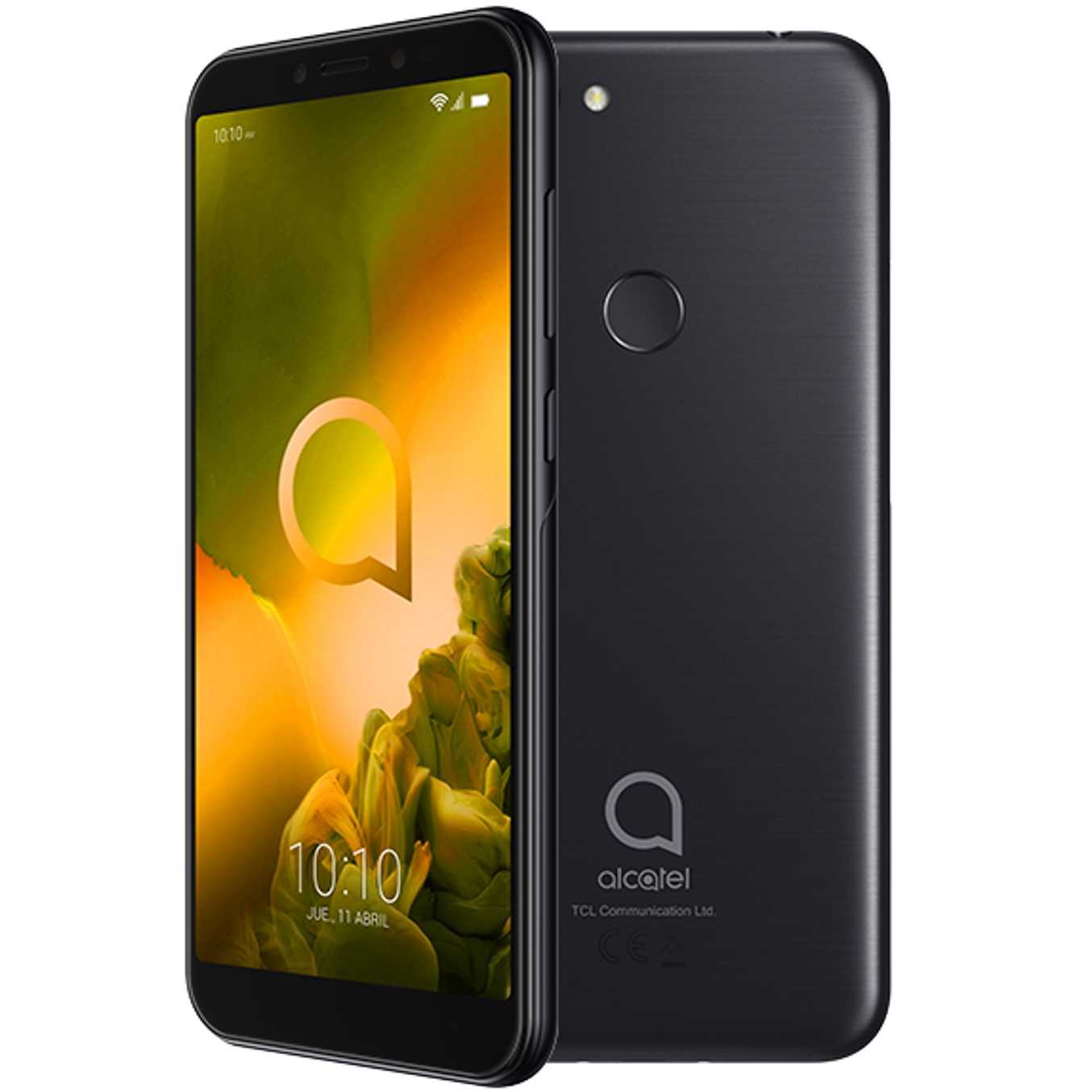 Telefono movil smartphone alcatel 1s negro - 5.5pulgadas - octa core - 32gb rom - 3gb ram - 13 + 2 mp -  5 mp -  4g - dual sim - lector huella