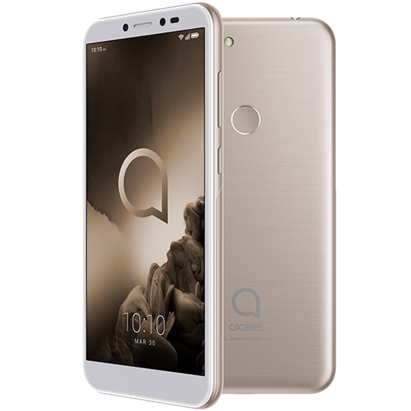 Telefono movil smartphone alcatel 1s gold - 5.5pulgadas - octa core - 32gb rom - 3gb ram - 13 + 2 mp -  5 mp - 4g - dual sim - lector huella