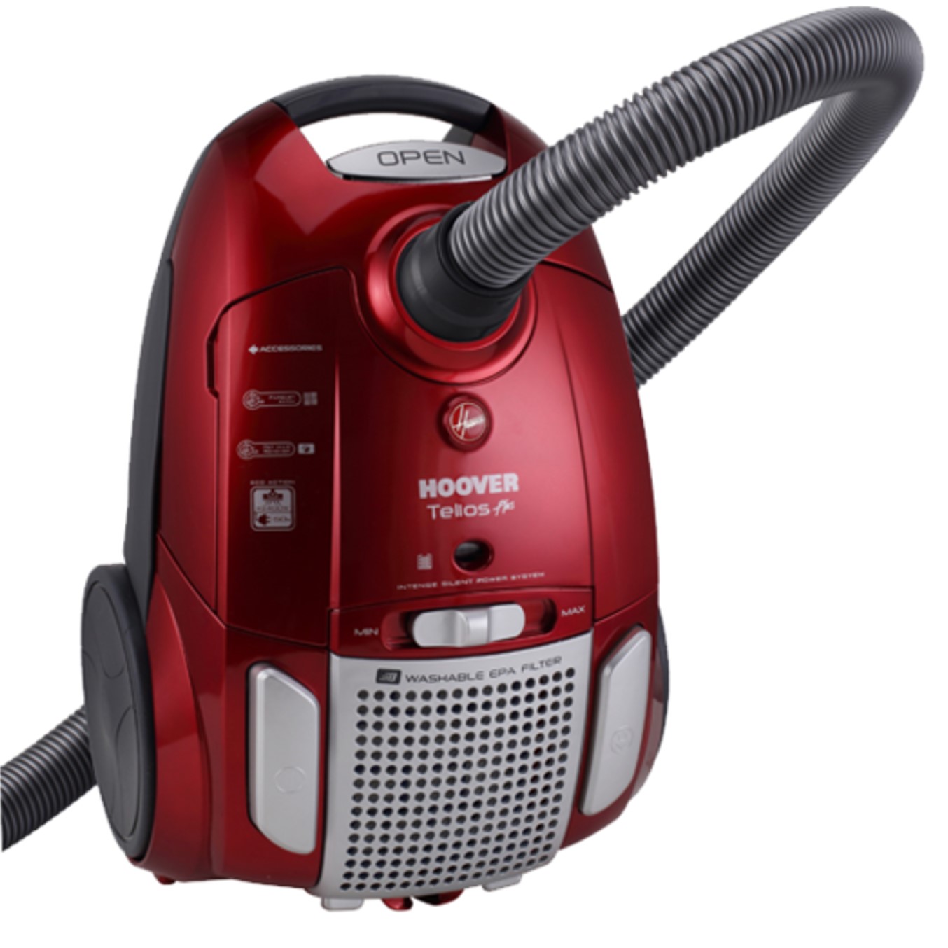 Aspiradora de trineo con bolsa hoover telios plus te75 3.5l 700w
