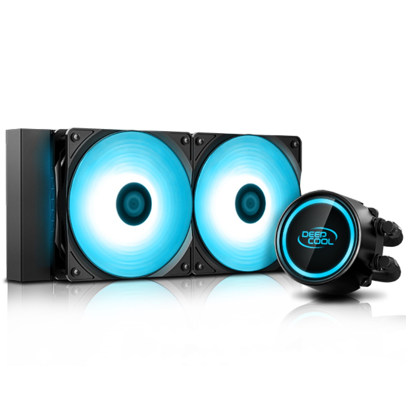 Ventilador disipador cpu gaming deepcool gammaxx l240 v2 rgb doble ventilador 120mm + refrigeracion liquida