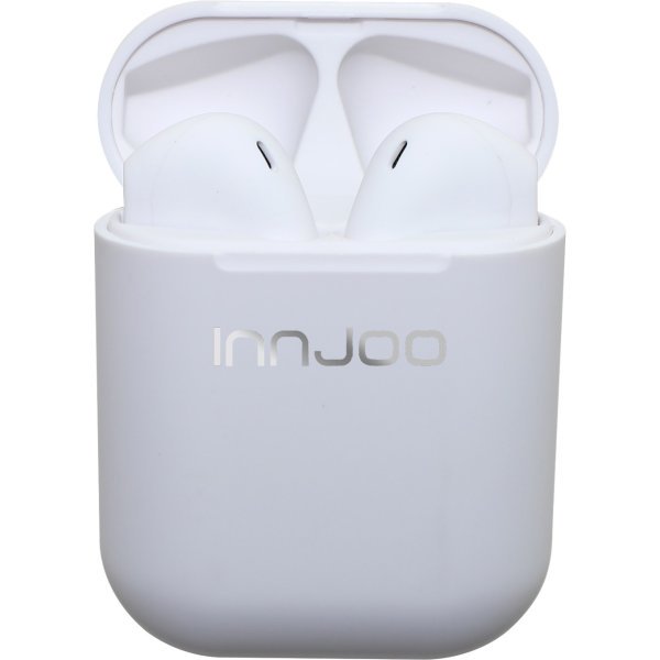Auriculares bluetooth innjoo go blanco + estuche de carga