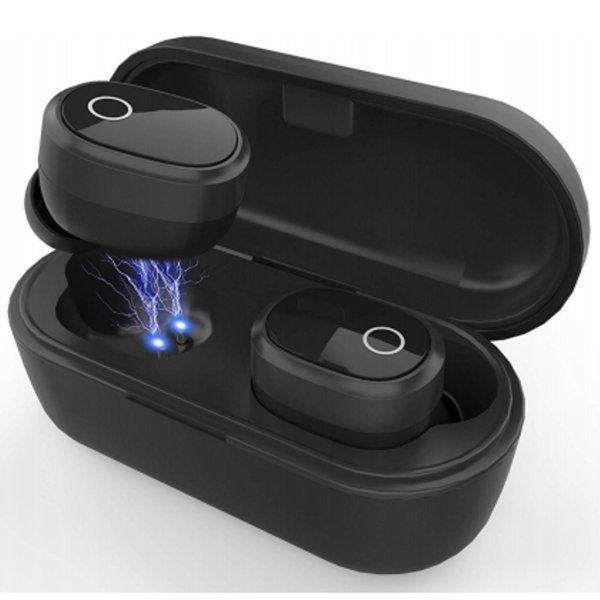 Auriculares inalambricos new line nanopods bluetooth + powebank negro 1 Auriculares inalambricos new line nanopods bluetooth + powebank negro