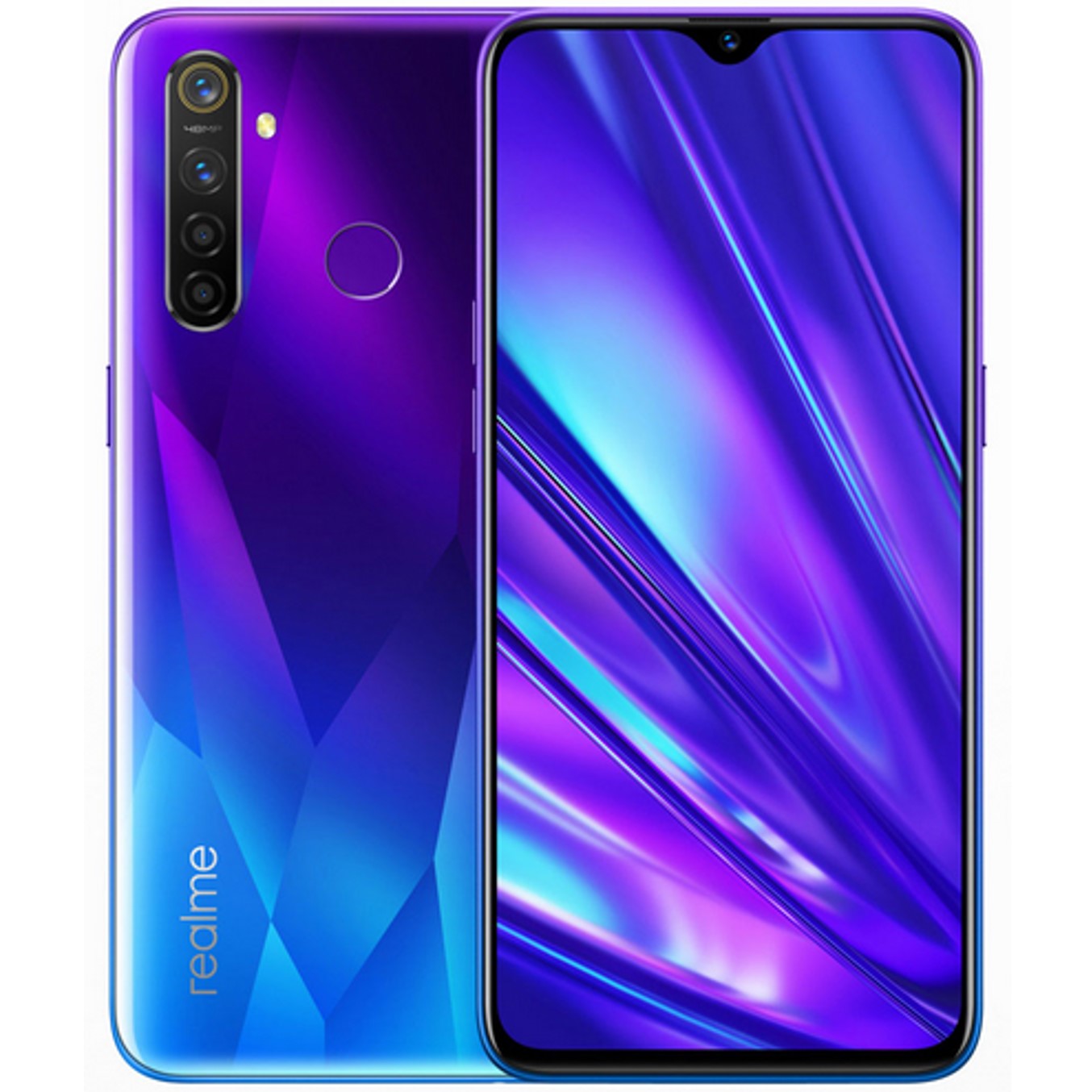 Telefono movil smartphone realme 5 pro sparkling blue - 6.3pulgadas - 128gb rom - 4gb ram - 48+8+2+2mpx -  16mpx - 4g - lector huella