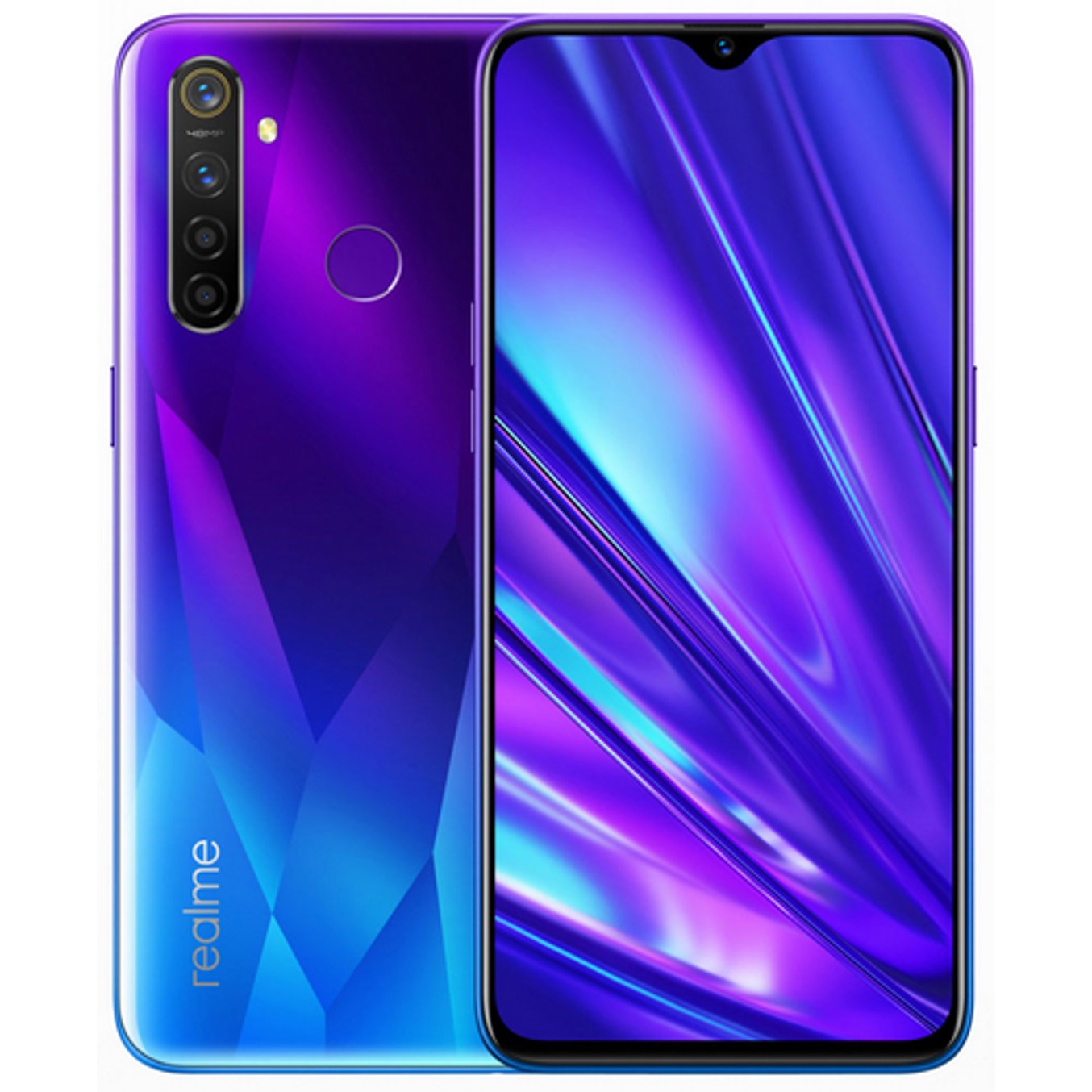 Telefono movil smartphone realme 5 pro sparkling blue - 6.3pulgadas - 128gb rom - 8gb ram - 48+8+2+2mpx -  16mpx - 4g - lector huella