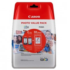 Multipack canon pg - 545xl - cl - 546xl + papel 50 hojas