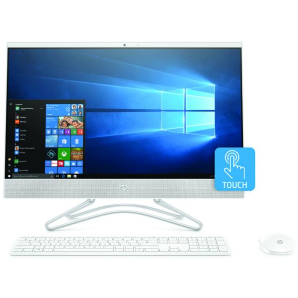 Ordenador all in one hp 24 - f1022ns amd athlon 300u 23.8pulgadas 8gb - ssd512gb - wifi - w10 - pantalla tactil