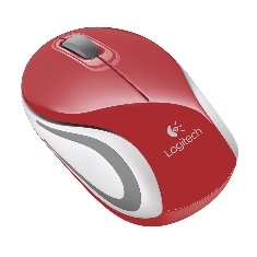 Mouse raton logitech m187 optico wireless inalambrico rojo 2.4ghz mini