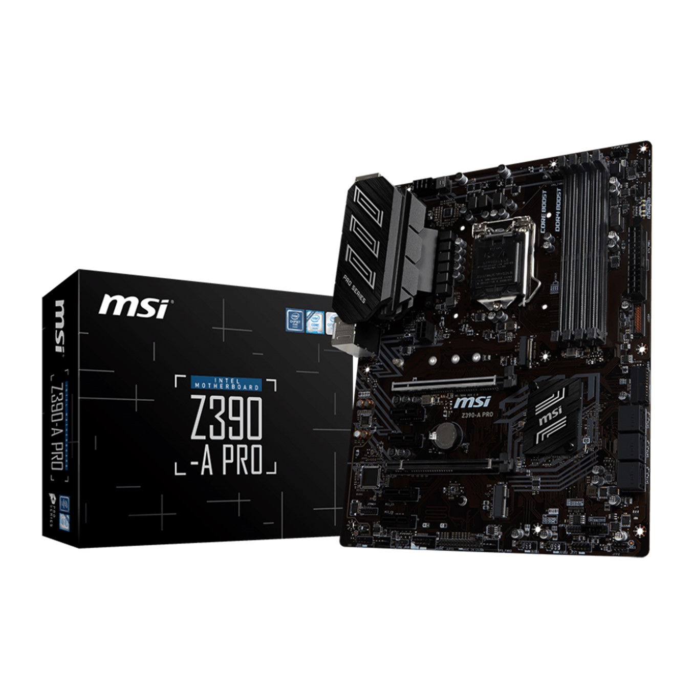 Placa base msi intel z390 - a pro socket 1151 ddr4x4 max 64gb 4400mhz vga dvi - d display port  atx