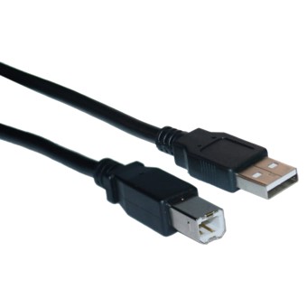 Cable impresora silver ht usb a -  usb b -  macho - macho -  3m -  negro