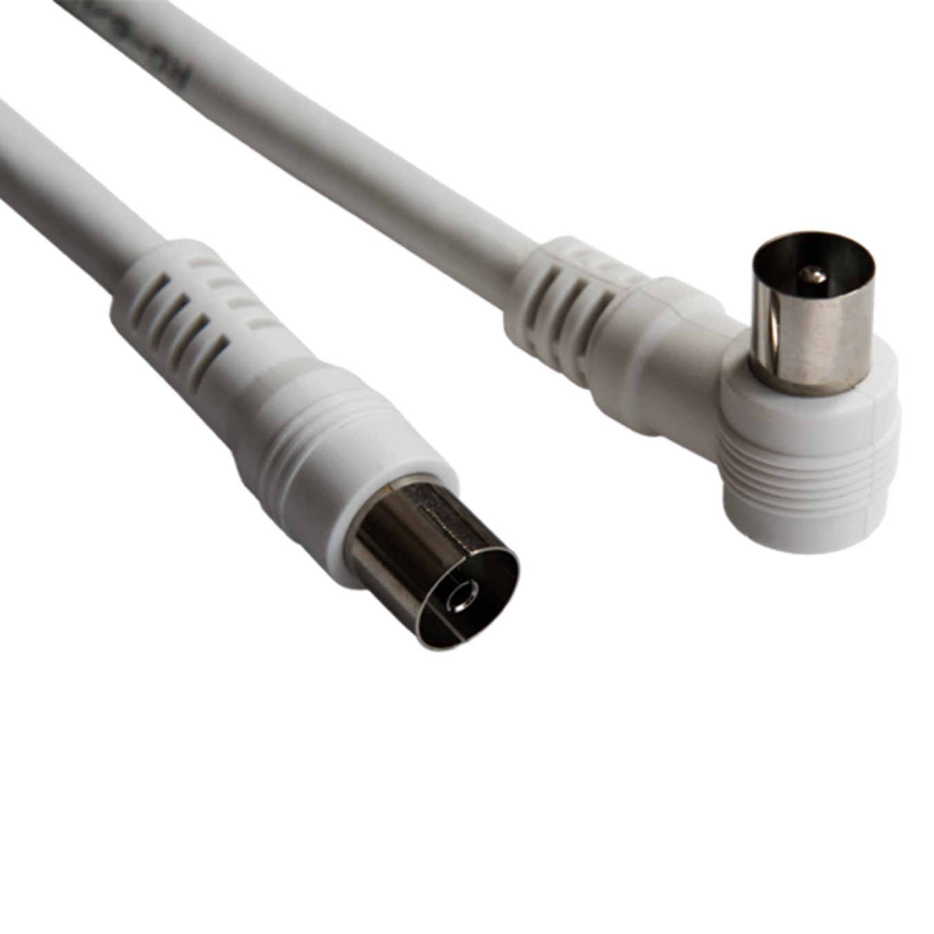 Cable silver ht antena tv -  macho - hembra -  3m -  blanco