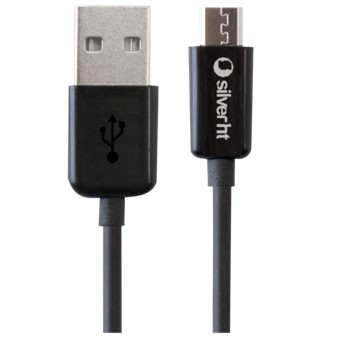 Cable silver ht usb carga y sincronizacion  mini usb - 1.5m -  negro