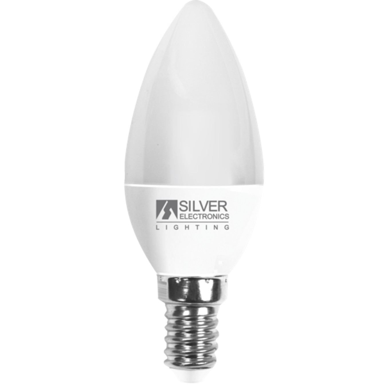 Bombilla led silver electronic vela 7w=70w -  e14 -  3000k -  620 lm -  luz calida -  a+