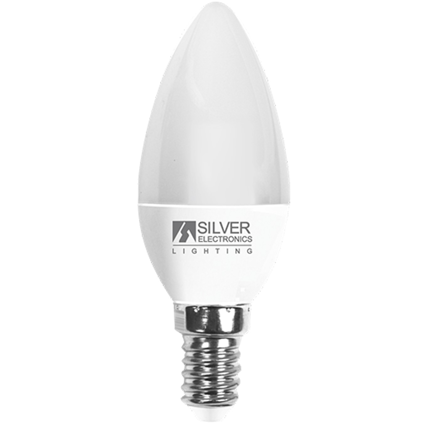 Bombilla led silver electronic vela 7w=70w -  e14 -  5000k -  620 lm -  luz fria -  a+