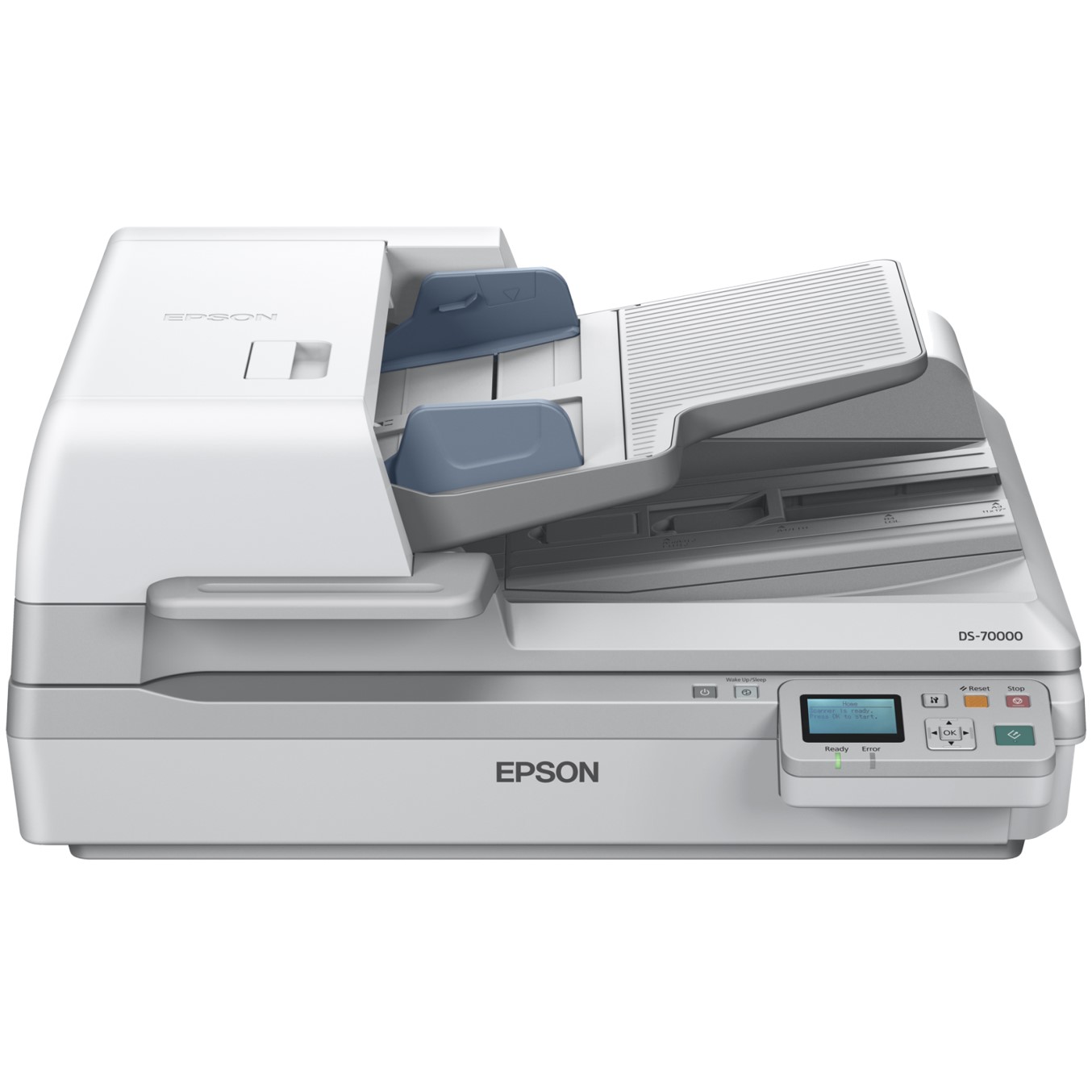 Escaner plano epson workforce ds - 70000n a3 -  70ppm -  duplex -  usb 2.0 -  red -  adf 200hojas