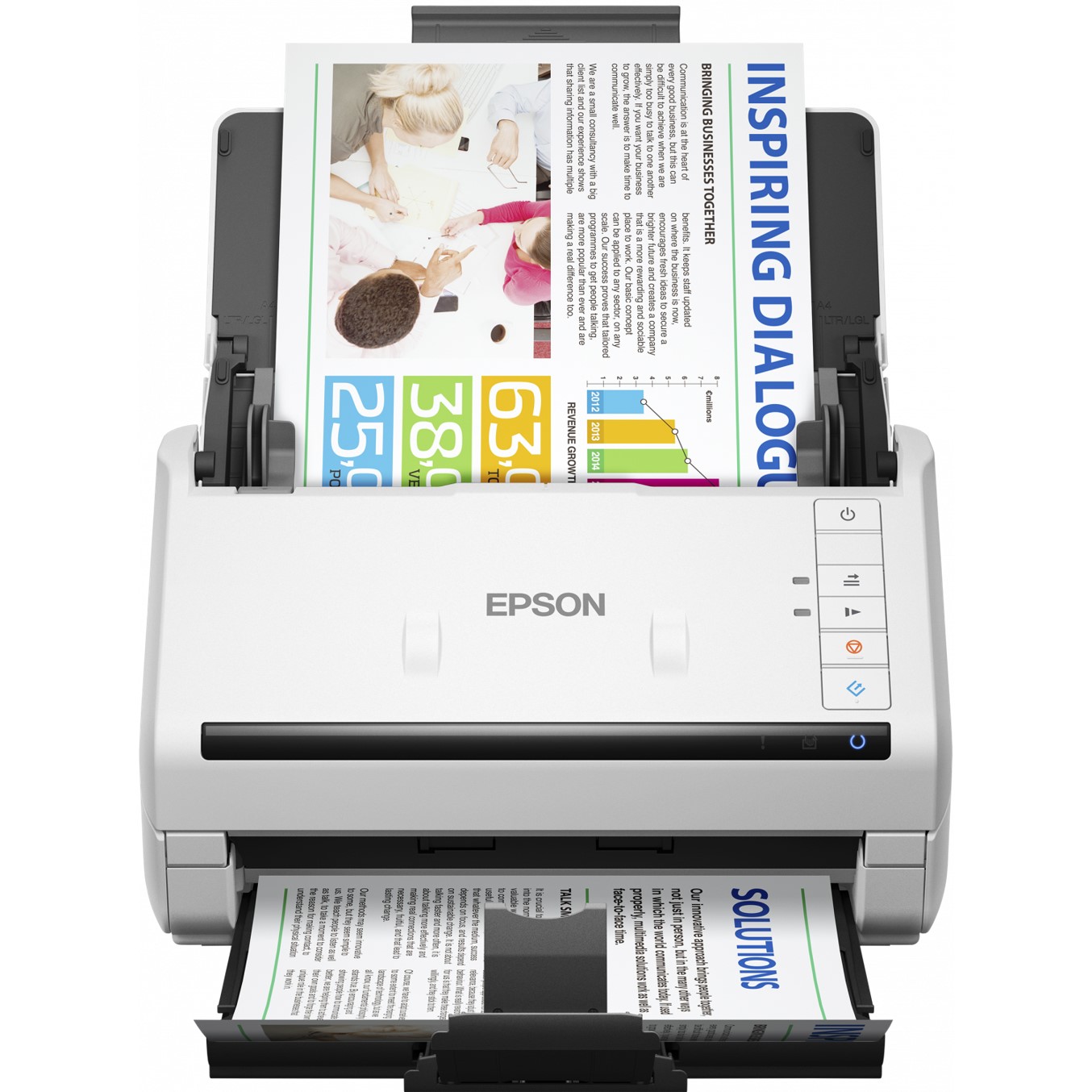 Escaner sobremesa epson workforce ds - 530 a4 -  35ppm -  profesional -  duplex -  usb 3.0 -  red opcional -  adf 50 hojas