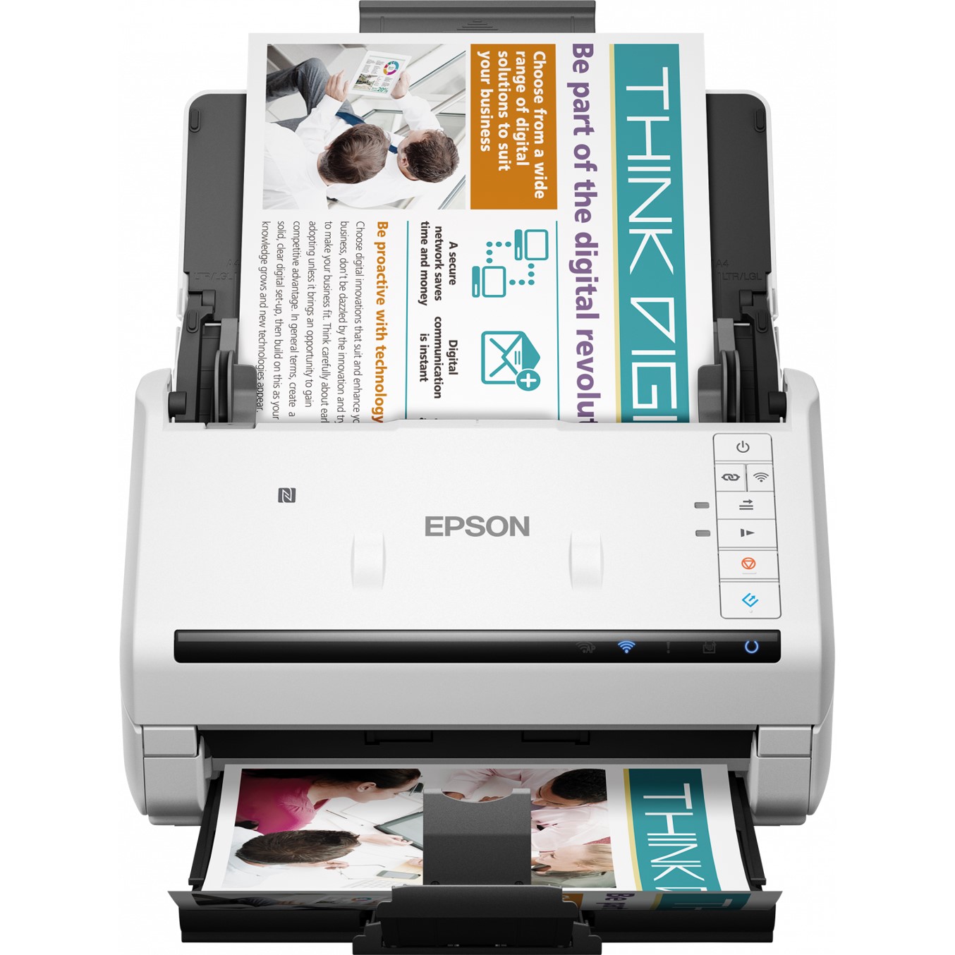 Escaner sobremesa epson workforce ds - 570w a4 -  35ppm -  profesional -  duplex -  usb 2.0 -  red opcional -  wifi -  adf 50hojas -