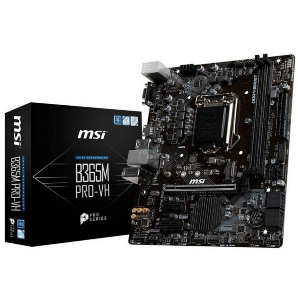 Placa base msi intel b365m pro - vh socket 1151 ddr4x2 2666mhz max 32gb d - sub hdmi matx