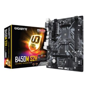 Placa base gigabyte amd b450m - s2h  socket am4 ddr4x2 2993mhz max 32gb d - sub dvi - d hdmi matx