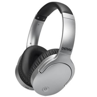 Auriculares inalambricos denver btn - 207 plata - bluetooth