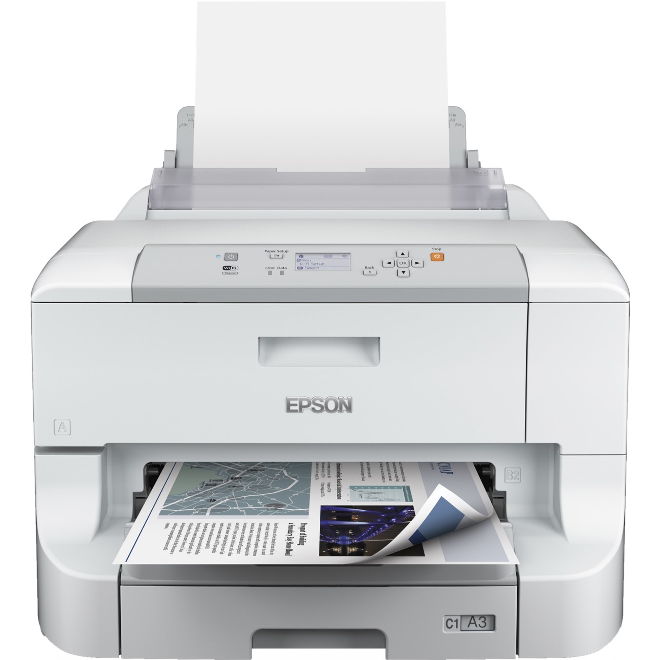 Impresora epson inyeccion color wf - 8090dw workforce pro a3+ -  34ppm -  usb -  red -  wifi -  wifi direct -  pdl -  duplex