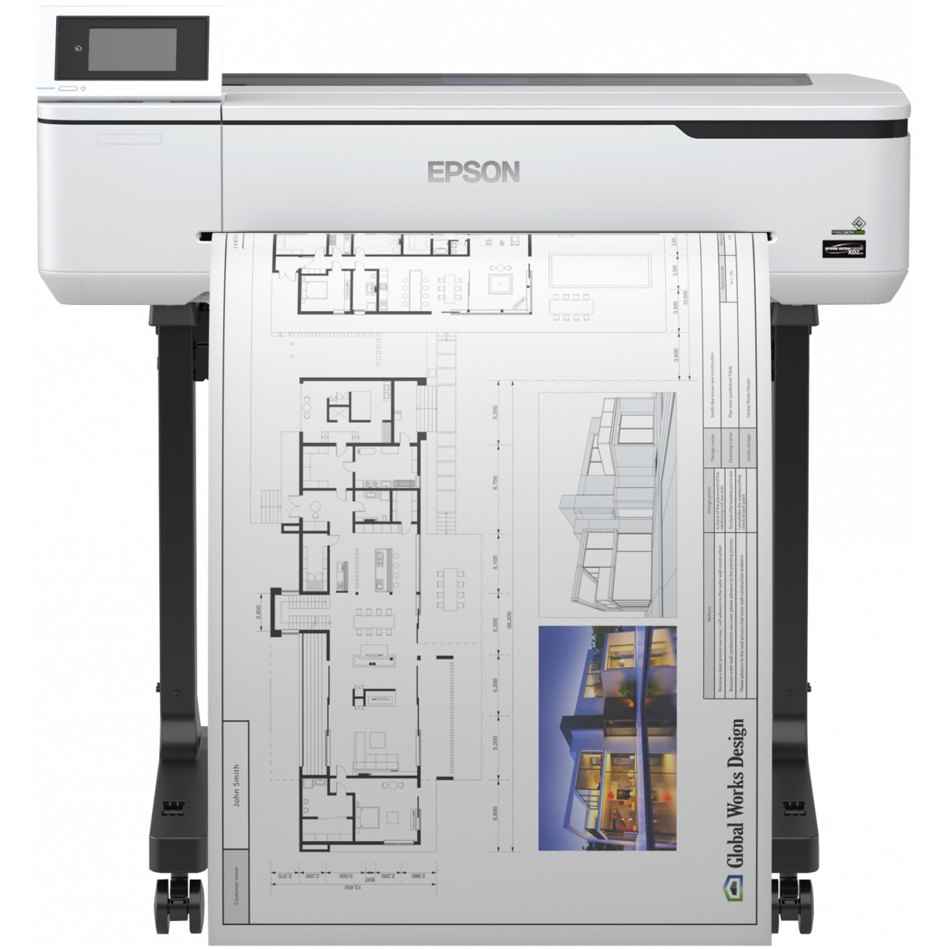 Plotter epson surecolor sc - t3100 a1 24pulgadas -  2400ppp -  1gb -  usb -  red -  wifi -  wifi direct -  pedestal