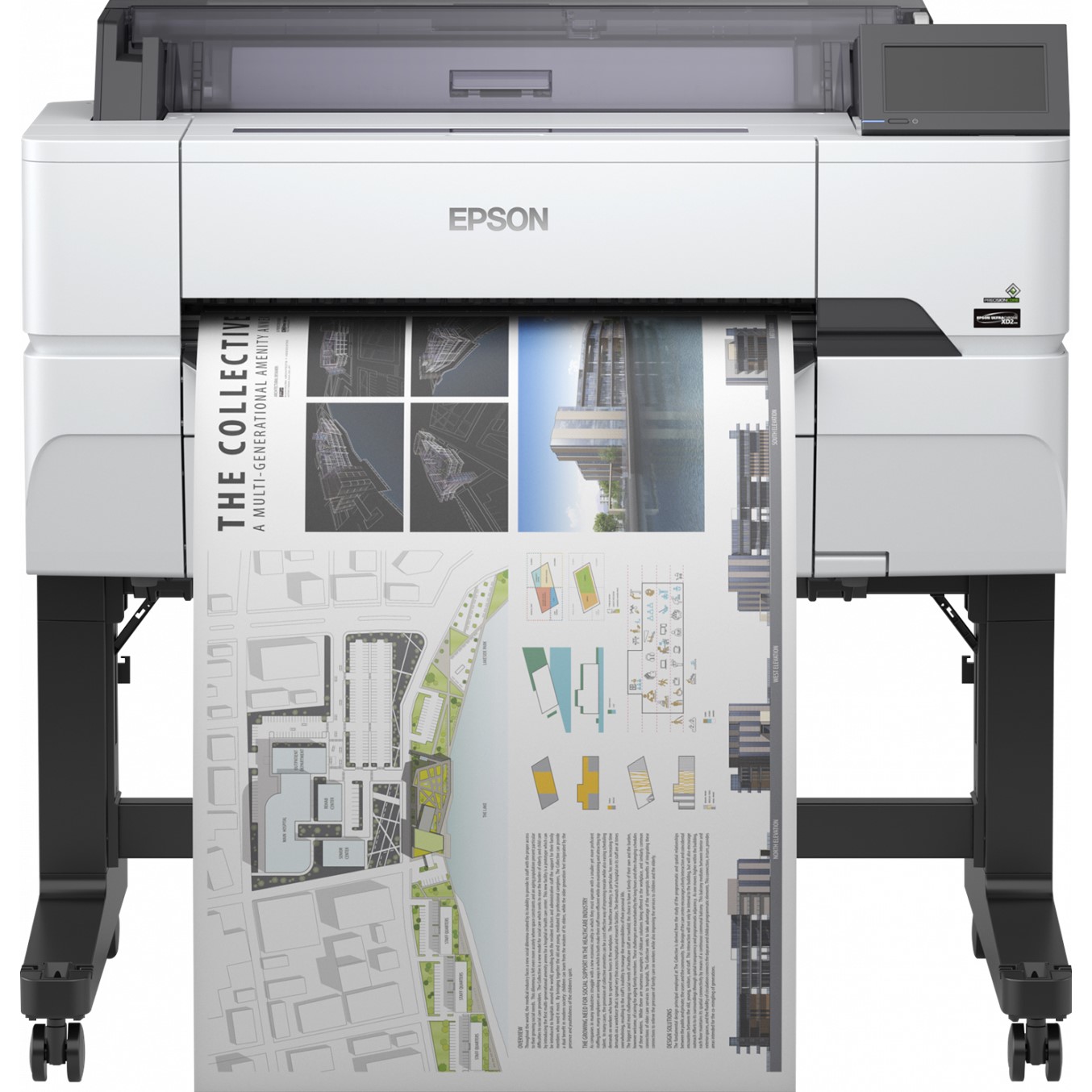 Plotter epson surecolor sc - t3400 a1 24pulgadas -  2400ppp -  1gb -  usb -  red -  wifi -  wifi direct -  pedestal