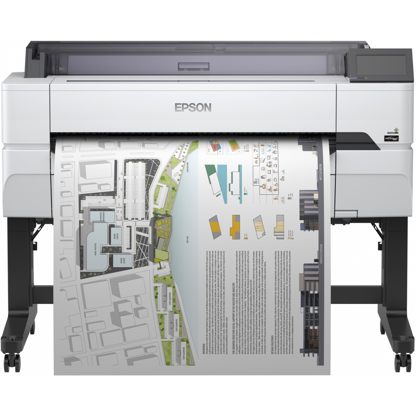 Plotter epson surecolor sc - t5400 a0 36pulgadas -  2400ppp -  1gb -  usb -  red -  wifi -  wifi direct -  pedestal