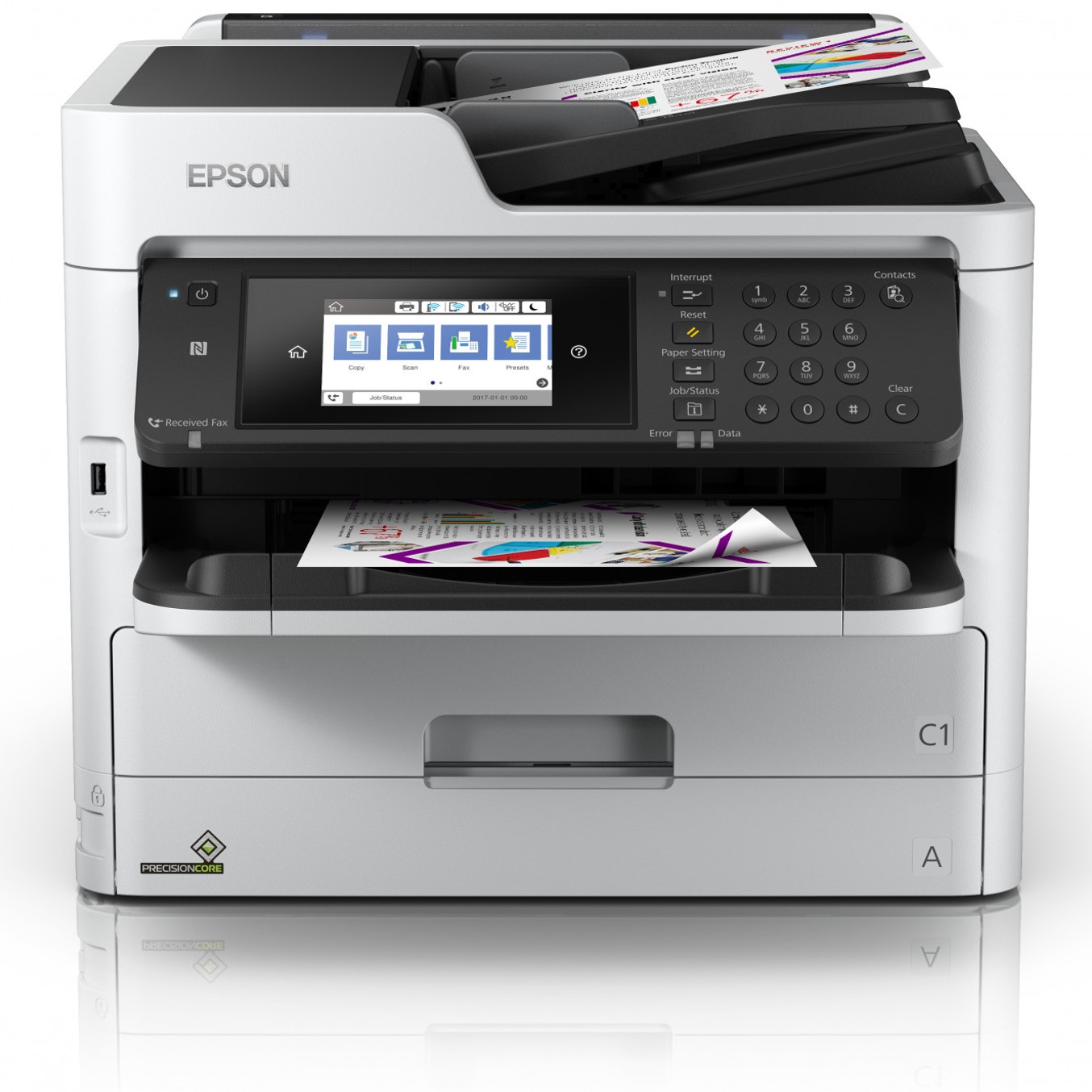 Multifuncion epson inyeccion wf - c5790dwf workforce pro fax -  a4 -  34ppm -  usb -  red -  wifi -  wifi direct -  duplex todas las funciones -  adf -  nfc