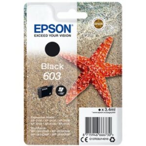 Cartucho tinta epson c13t03u14010 singlepack negro 603 estrella de mar