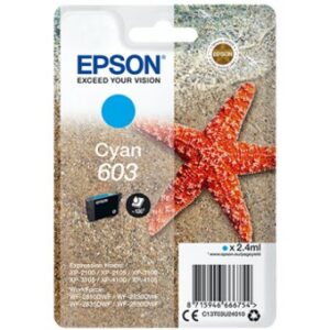 Cartucho tinta epson c13t03u24010 singlepack cian 603 estrella de mar