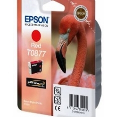 Cartucho tinta epson t0877 rojo 11.4ml stylus photo 1900 flamenco