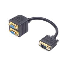 Cable monitor gembird splitter vga hembra - macho 0.2m